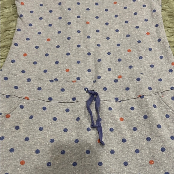 American Girl Recess Ready French Terry Shimmery Purple and Pink Polka Dot Dress - Picture 3 of 6